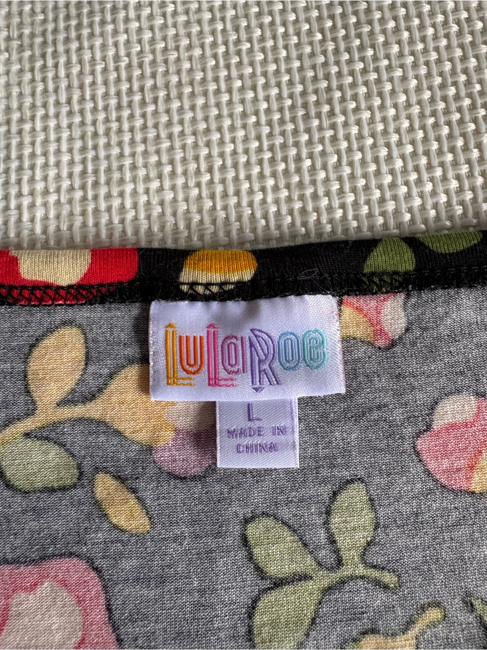 LulaRoe Julia Dress Size Large Mixed Pattern Floral Leopard Print - Picture 6 of 6